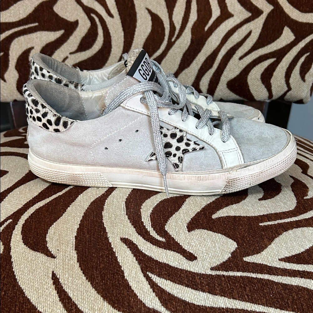 Golden Goose Gray and White Sneakers - Picture 6 of 10